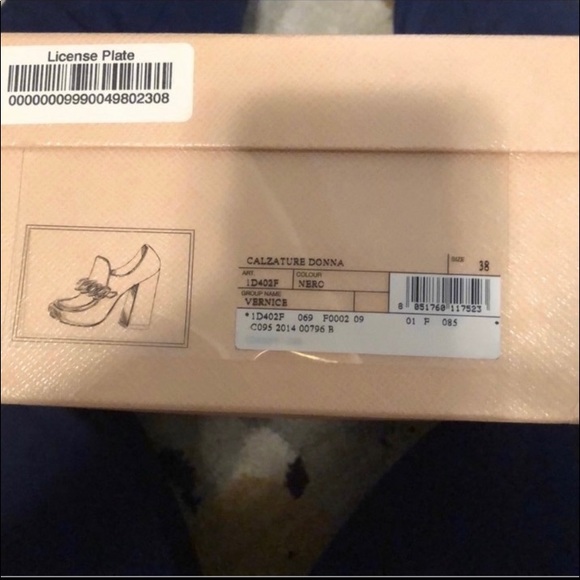 PRADA Patent Leather Chain Bit Loafer Pump Size 38 - Picture 5 of 10